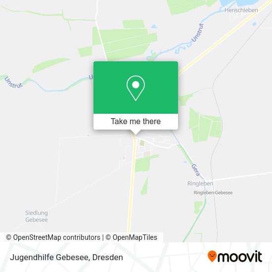 Карта Jugendhilfe Gebesee