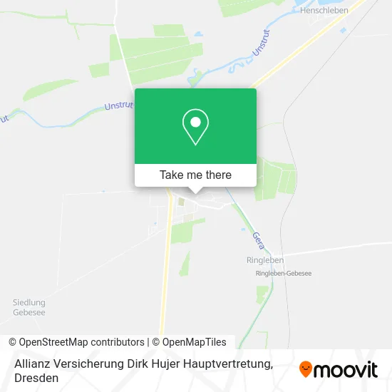 Карта Allianz Versicherung Dirk Hujer Hauptvertretung