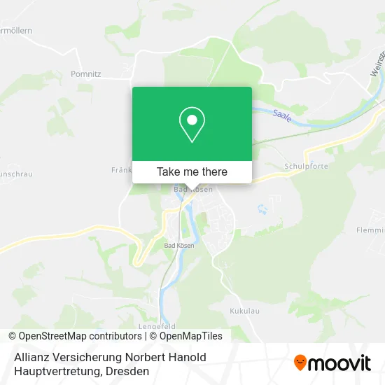 Карта Allianz Versicherung Norbert Hanold Hauptvertretung