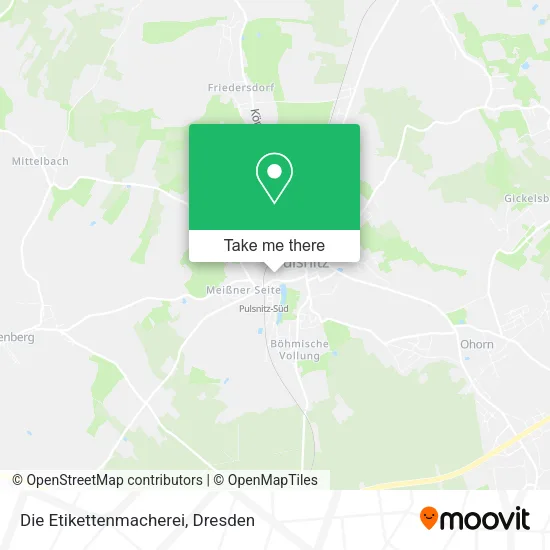 Карта Die Etikettenmacherei