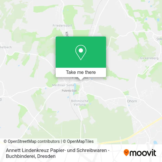 Карта Annett Lindenkreuz Papier- und Schreibwaren - Buchbinderei