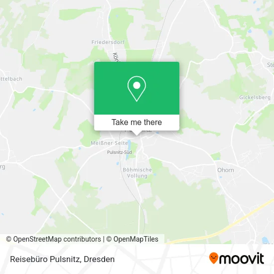 Карта Reisebüro Pulsnitz