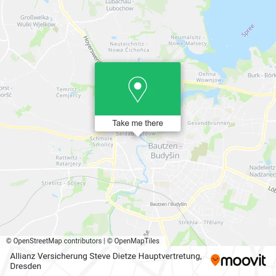 Карта Allianz Versicherung Steve Dietze Hauptvertretung