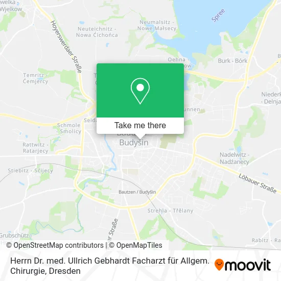 Карта Herrn Dr. med. Ullrich Gebhardt Facharzt für Allgem. Chirurgie