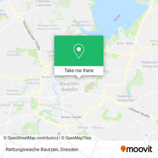 Rettungswache Bautzen map