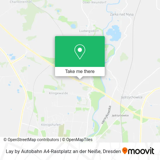 Карта Lay by Autobahn A4-Rastplatz an der Neiße