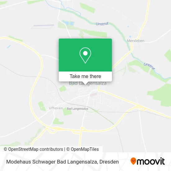Карта Modehaus Schwager Bad Langensalza