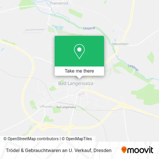 Карта Trödel & Gebrauchtwaren an U. Verkauf