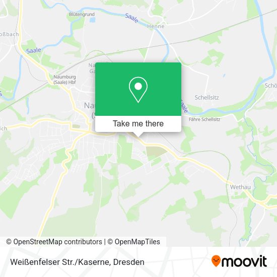 Карта Weißenfelser Str./Kaserne