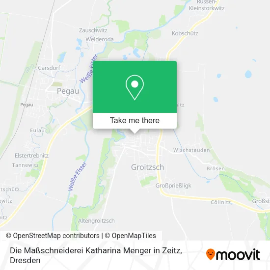 Карта Die Maßschneiderei Katharina Menger in Zeitz