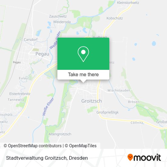 Карта Stadtverwaltung Groitzsch