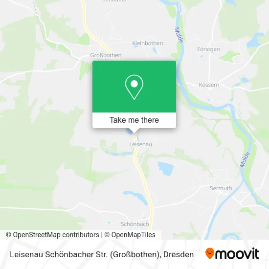 Карта Leisenau Schönbacher Str. (Großbothen)