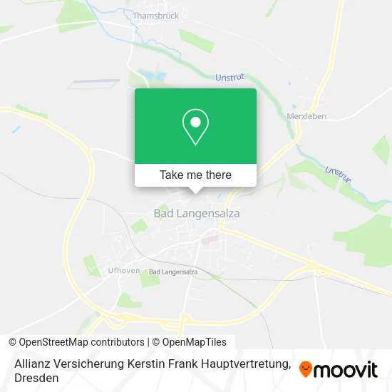 Карта Allianz Versicherung Kerstin Frank Hauptvertretung