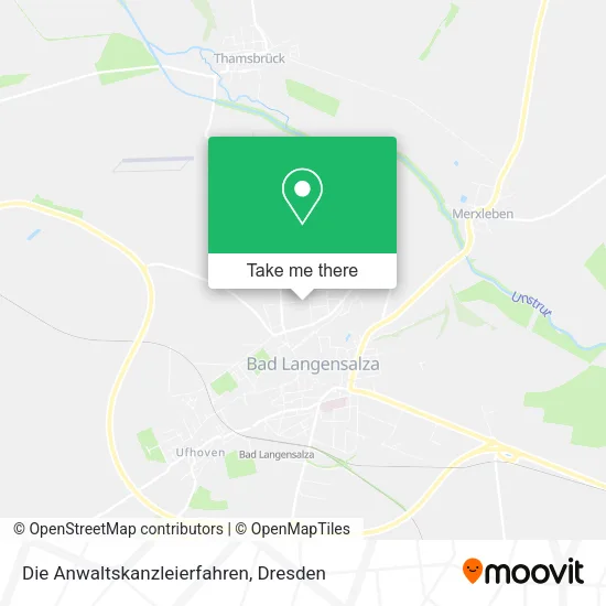 Карта Die Anwaltskanzleierfahren