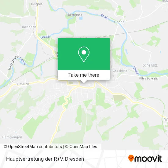 Карта Hauptvertretung der R+V