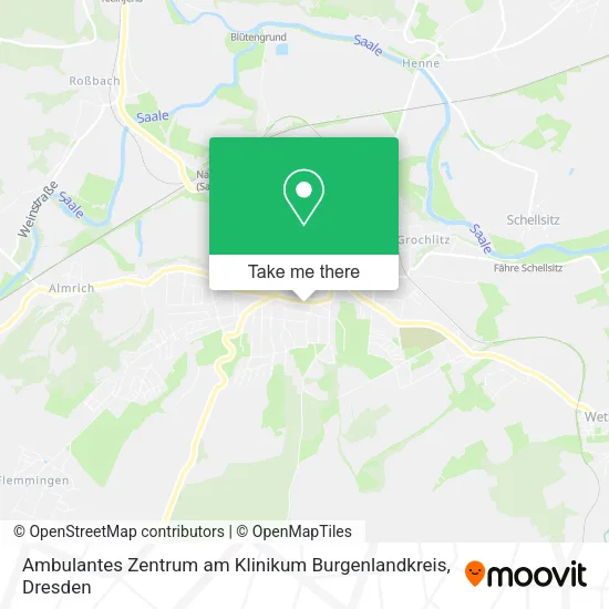 Карта Ambulantes Zentrum am Klinikum Burgenlandkreis