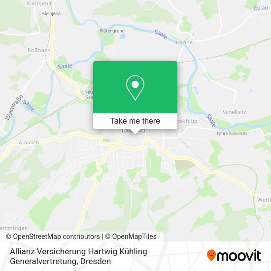 Карта Allianz Versicherung Hartwig Kühling Generalvertretung