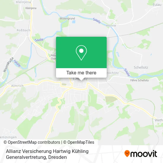 Карта Allianz Versicherung Hartwig Kühling Generalvertretung