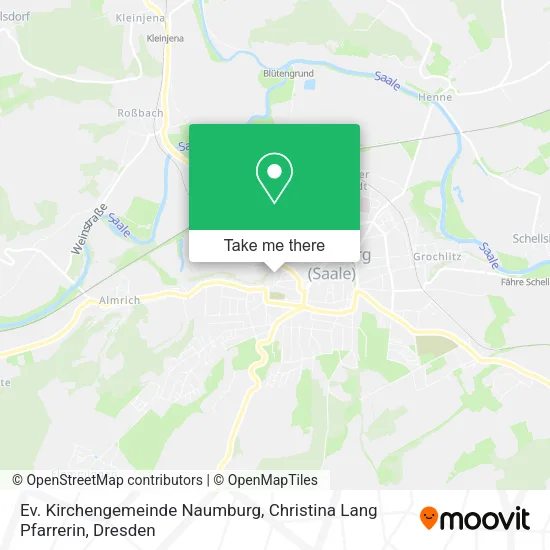 Карта Ev. Kirchengemeinde Naumburg, Christina Lang Pfarrerin