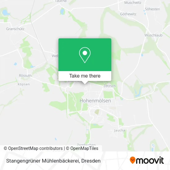 Карта Stangengrüner Mühlenbäckerei