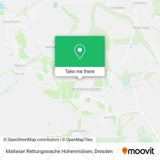 Карта Malteser Rettungswache Hohenmölsen