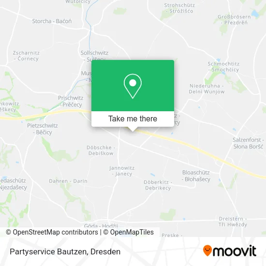 Карта Partyservice Bautzen