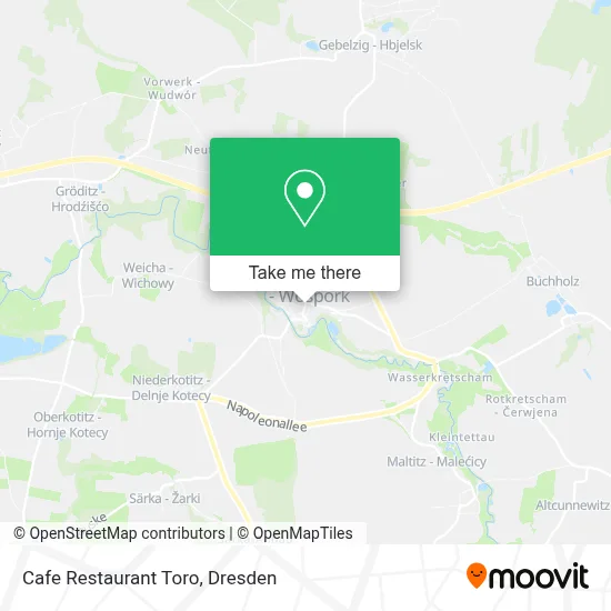 Cafe Restaurant Toro map