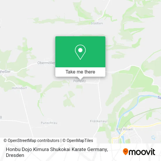 Карта Honbu Dojo Kimura Shukokai Karate Germany