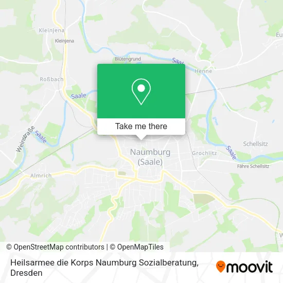 Heilsarmee die Korps Naumburg Sozialberatung map