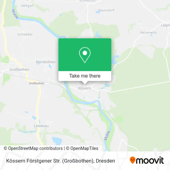 Карта Kössern Förstgener Str. (Großbothen)