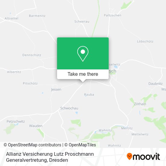 Карта Allianz Versicherung Lutz Proschmann Generalvertretung