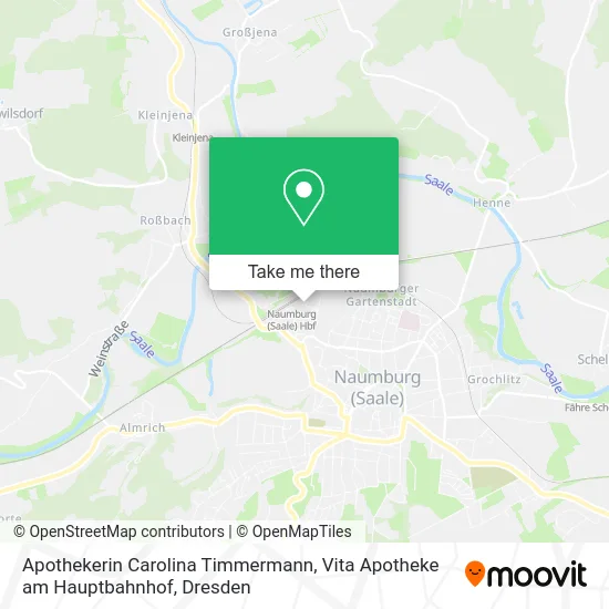 Карта Apothekerin Carolina Timmermann, Vita Apotheke am Hauptbahnhof