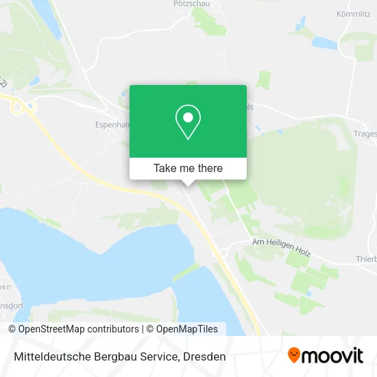 Карта Mitteldeutsche Bergbau Service