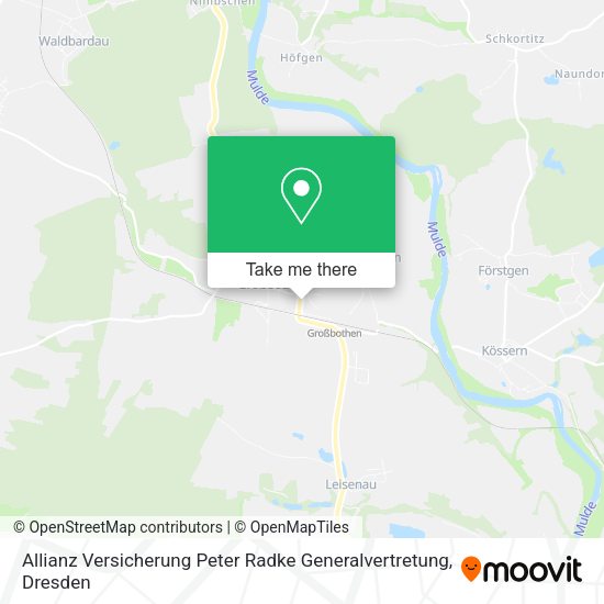 Карта Allianz Versicherung Peter Radke Generalvertretung