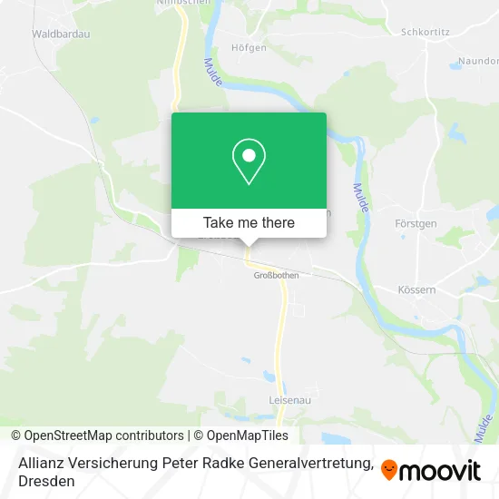 Карта Allianz Versicherung Peter Radke Generalvertretung