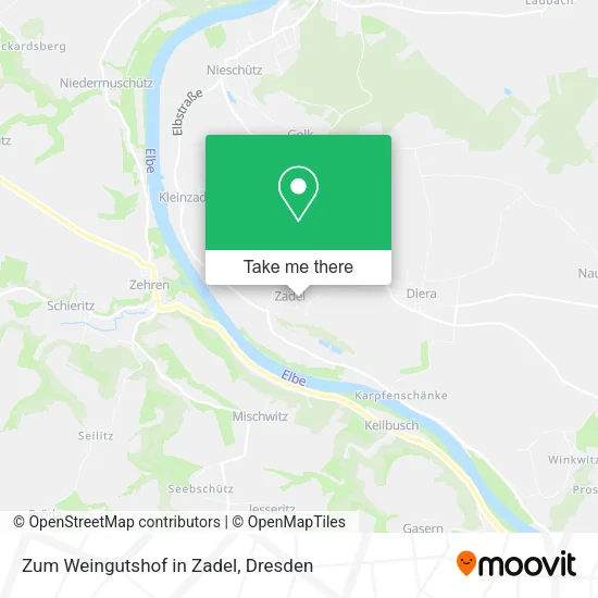 Карта Zum Weingutshof in Zadel