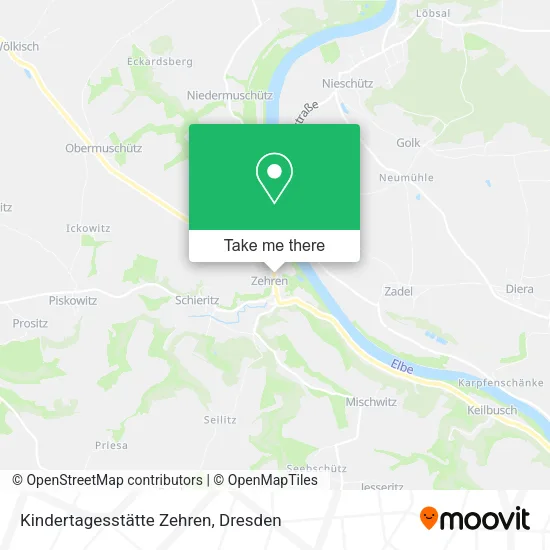 Карта Kindertagesstätte Zehren