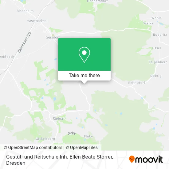 Карта Gestüt- und Reitschule Inh. Ellen Beate Storrer