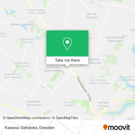 Карта Kaweso Getränke