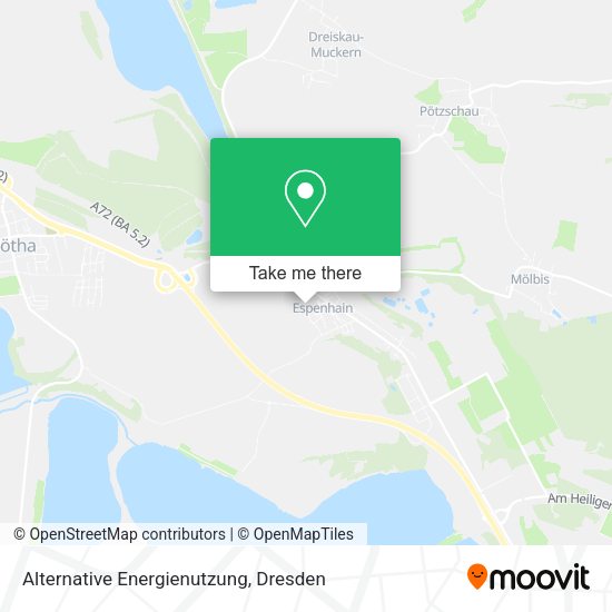 Карта Alternative Energienutzung