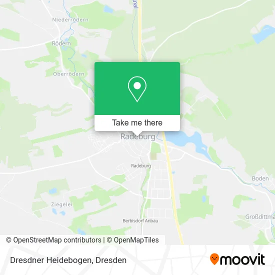 Карта Dresdner Heidebogen