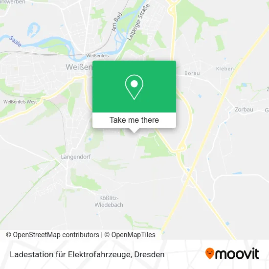 Карта Ladestation für Elektrofahrzeuge