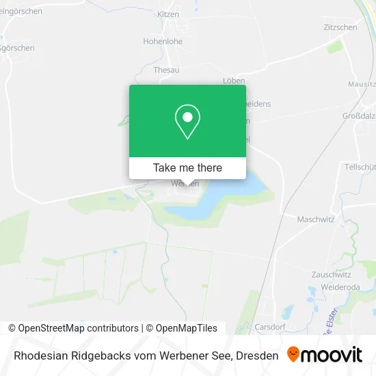 Карта Rhodesian Ridgebacks vom Werbener See