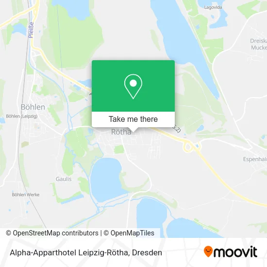 Карта Alpha-Apparthotel Leipzig-Rötha