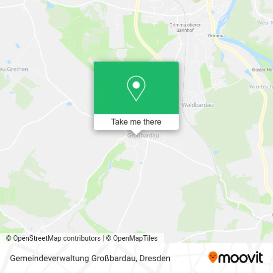 Карта Gemeindeverwaltung Großbardau