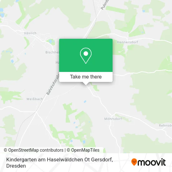 Карта Kindergarten am Haselwäldchen Ot Gersdorf