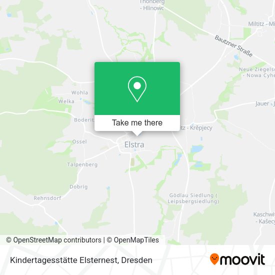 Карта Kindertagesstätte Elsternest
