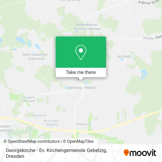 Карта Georgskirche - Ev. Kirchengemeinde Gebelzig