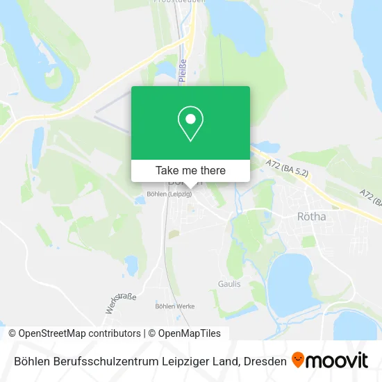 Карта Böhlen Berufsschulzentrum Leipziger Land