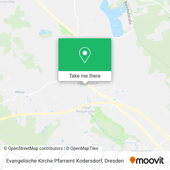 Карта Evangelische Kirche Pfarramt Kodersdorf